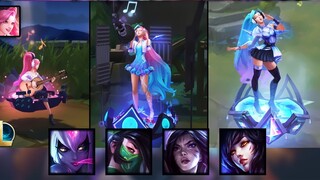 New KDA skins revealed: Seraphine, Kaisa, Akali, Ahri, and Widowmaker!