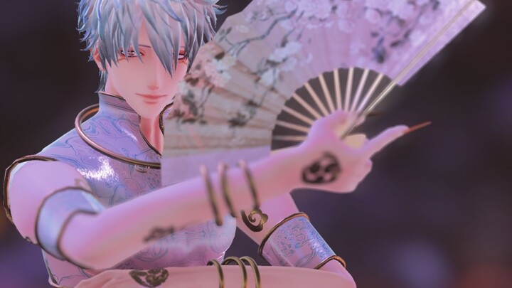 [Gintama MMD] Sakata Gintoki's "Hibiki Ranbu" (New Year's greetings)