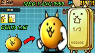 The Battle Cat - THẦN TÀI MÈO CỰC HIẾM GOLD CAT MÈO VÀNG 9999 MEAT SHIELD NGON - TOP GAME THÀNH EJ