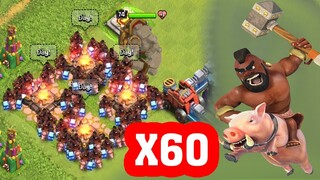 Chay 60 Hog Rider Càn Bản Đồ  | NMT Gaming