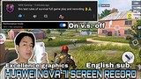 Screen Record in Rules of Survival using HUAWEI NOVA 7i | Full gameplay Performance On | English Sub