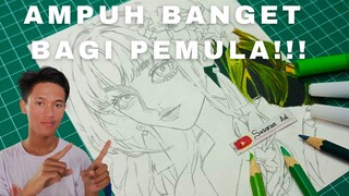 CARA MEWARNAI RAMBUT ANIME - COLOURING CUTE GIRL