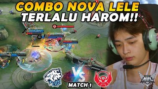 GILA MATCH EVOS JADI SERU PARAH GINI!! COMBO SELE NOVA TERLALU HAROMMM!! - EVOS VS BTR MATCH 1