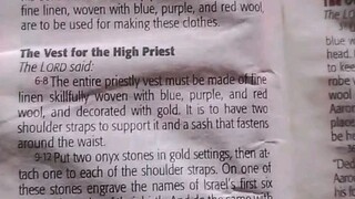 Daily Verse.                  Exodus 28:6-14