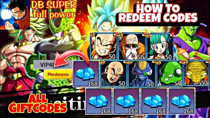 DB SUPER Full Power All Giftcodes - How to Redeem Codes // DB SUPER Full Power Free 11 Codes