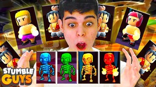 TESTEI TODAS AS SKINS NOVAS DA VERSÃO SECRETA DO STUMBLE GUYS, O NOVO STUMBLE GODZ!