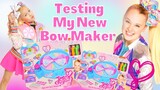 Testing JoJo Siwa’s Bow Maker!!