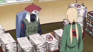 Tsunade transferred the position of Hokage to Kakashi, Tsunade studied Naruto's arm (English Dub)