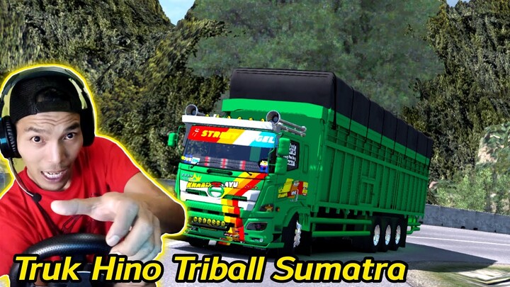 TESS NANJAK TRUK HINO TRIBAL DI TANJAKAN PADANG PANJANG,||Beban Muatan 60 TON ‼️ - ETS2