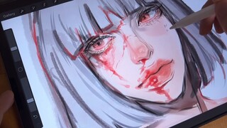 【Draw with me】熟能生巧，所以永不放弃和尽可能多的练习是很重要的~