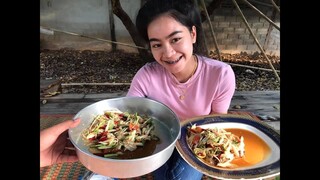 ตำกุ้งสดตำทะเล