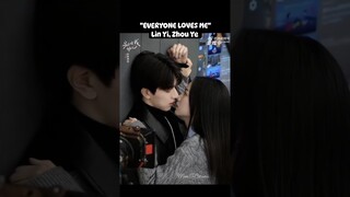 "Everyone Loves Me" kiss scane Bts #linyi #zhouye #cdrama #fallinginlove #everyonelovesme