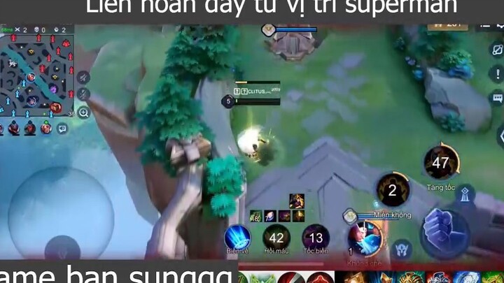 Liên hoàn đẩy từ vị trí superman p1 #gamebansunggg