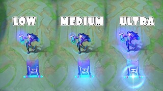 Estes Sparkle Skin in Different Graphics Settings