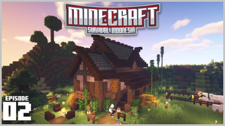 MEMBUAT RUMAH PERTAMA DI MINECRAFT - minecraft survival indonesia (EP02) #minecr