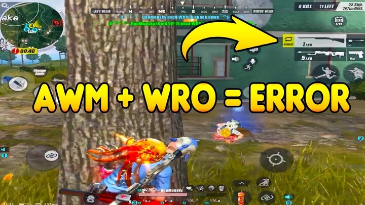 ANG HIRAP GAMITIN! AWM + WRO PERO NAKAKAUBOS PARIN | RULES OF SURVIVAL