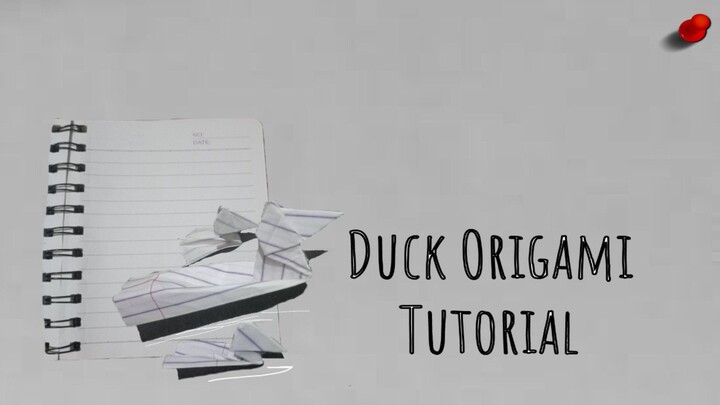Paper Duck Origami Tutorial