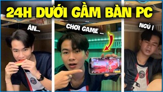 Vlog | Thử Thách 24H “ Trong Gầm Bàn Máy Tính “ Sẽ Như Thế Nào ???