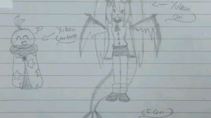 my real drawing in a paper