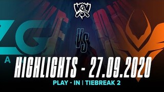 (Tire Break 2) LGD vs V3 | Highlight Chung Kết Thế Giới 2020 Vòng Khởi Động Bảng B Ngày 3