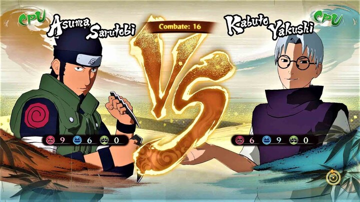 Asuma Sarutobi VS Kabuto Yakushi Naruto Shippuden: Ultimate Ninja Storm 4