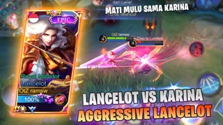 SOLO RANK LANCELOT VS PRO KARINA, JOY, GUSION - MOBILE LEGENDS