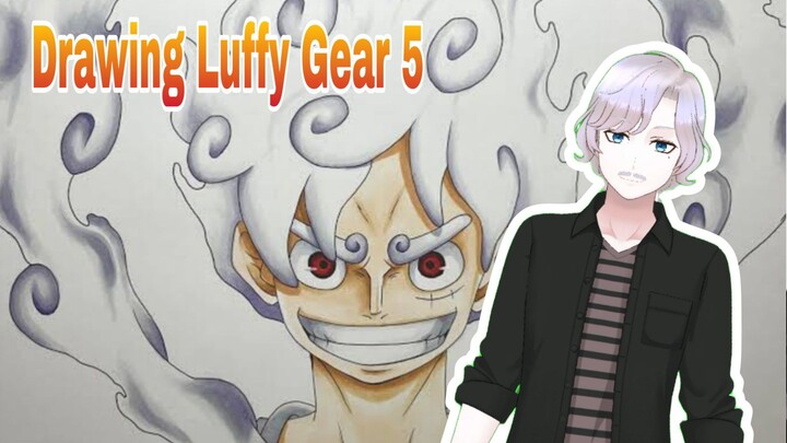 DRAWING LUFFY SKETSA GEAR 5 DENGAN SIMPLE UNTUK PEMULA