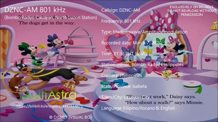 DZNC-AM 801 kHz - Bombo Radyo Cauayan - Sign-off (March 7, 2020)