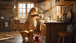 Papa Cat Returns from Germany! ✈️ Mama _ Kitten’s Busiest Sunday Ever