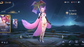 Liên Quân Mobile - Review Skin Liliana Nữ Thần F1