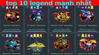 Dragon City TOP 10 DRAGON LEGEND MẠNH NHẤT THẾ GIỚI MÌNH CÓ 8 CON LUÔN Top Game Android Ios THÀNH EJ