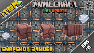 ITEM#11 | New Item Wind Charge! Tweaked Armadillo Minecraft 1.21 Snapshot 24w06a
