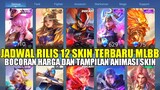 BOCORAN JADWAL RILIS 12 SKIN TERBARU MOBILE LEGENDS! SEPTEMBER SAMPAI NOVEMBER 2023 | HARGA SKIN