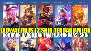 BOCORAN JADWAL RILIS 12 SKIN TERBARU MOBILE LEGENDS! SEPTEMBER SAMPAI NOVEMBER 2023 | HARGA SKIN