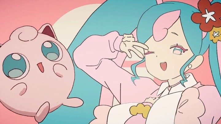 Hatsune Pokémon collaboration 💗Fairy×Ghost💜