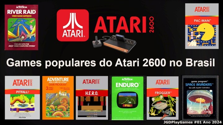 Games populares do ATARI 2600 no Brasil