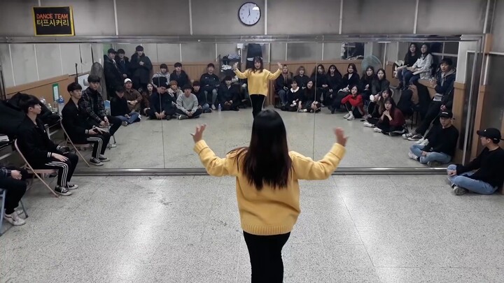 Club students perform a cover dance of SAVE ME, SAVE YOU - WJSN