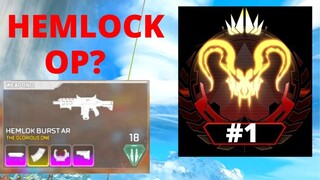 #1 APEX PREDATOR HISWATTSON USES THE HEMLOCK IN RANKED | Apex Legends season 13