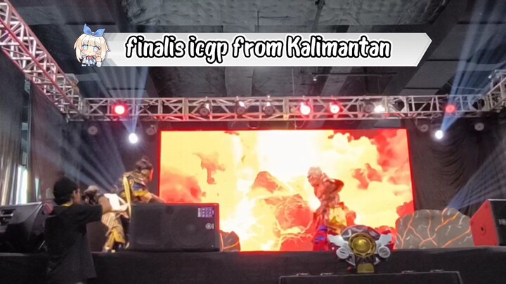 final ICGP Indonesia event chibicon Surabaya , cosplay monster huntey from Kalimantan