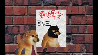张三今天有点帅，但是被通缉