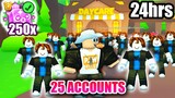 I Used 25 Accounts in Daycare | Pet Simulator X