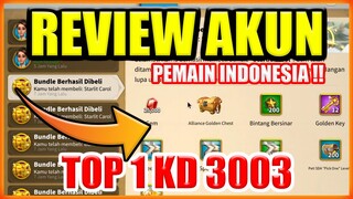 REVIEW AKUN TOP 1 POWER KD 3003 !! PEMAIN INDONESIA NIH BUKAN ASING BAKAL JADI KD INDO !!