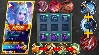 IRITHEL BEST BUILD+EMBLEM SET & ITEMIZATION 🔥 | 100% FULL CRIT DAMAGE | MLBB