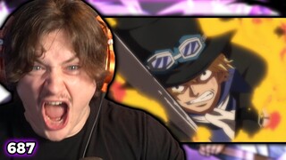 Sabo VS Admiral Fujitora! (One Piece Ep 687 Reaction)