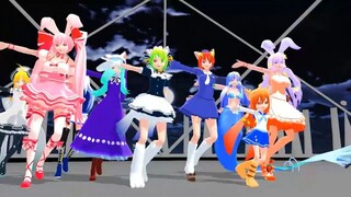 【mmd di gi charat】デ・ジ・キャラット９人娘でwave file