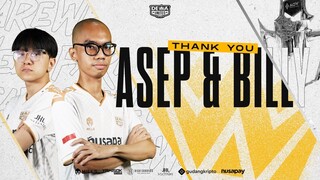 TERIMAKASIH ASEP & BILLY.