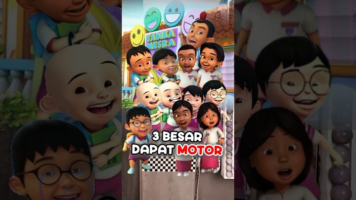 Rangking 3 besar, Upin Ipin akan dibelikan motor!! 🤩🤩 | MRI #Shorts