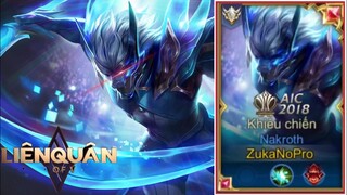 Sẽ Ra Sao Nếu BOYONECHAMP Zuka Đánh Nakroth Tại Rank Cao Thủ 51 Sao Đầu Mùa Cực Khó