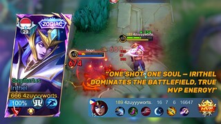 Tutorial Irithel: Solo Rank MVP 9.7! Build Tersakit 16 Kill 'TRUE MVP ENERGY' Terbaru!