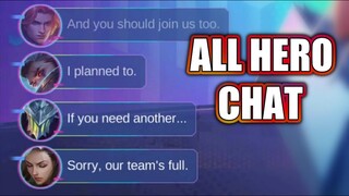 All Hero Chat Conversation | MLBB Soul Blight Event